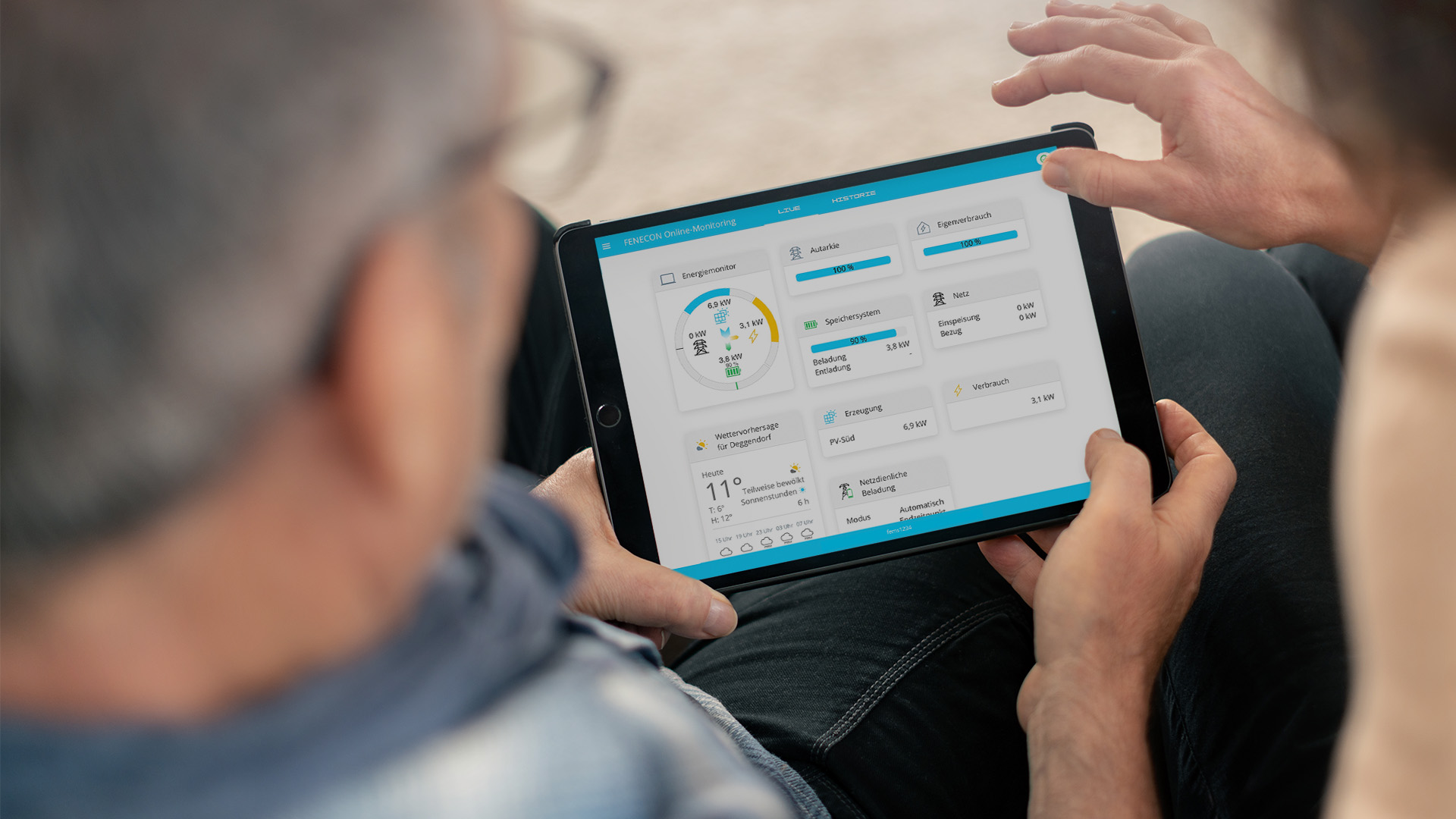 FENECON Online-Monitoring auf Tablet