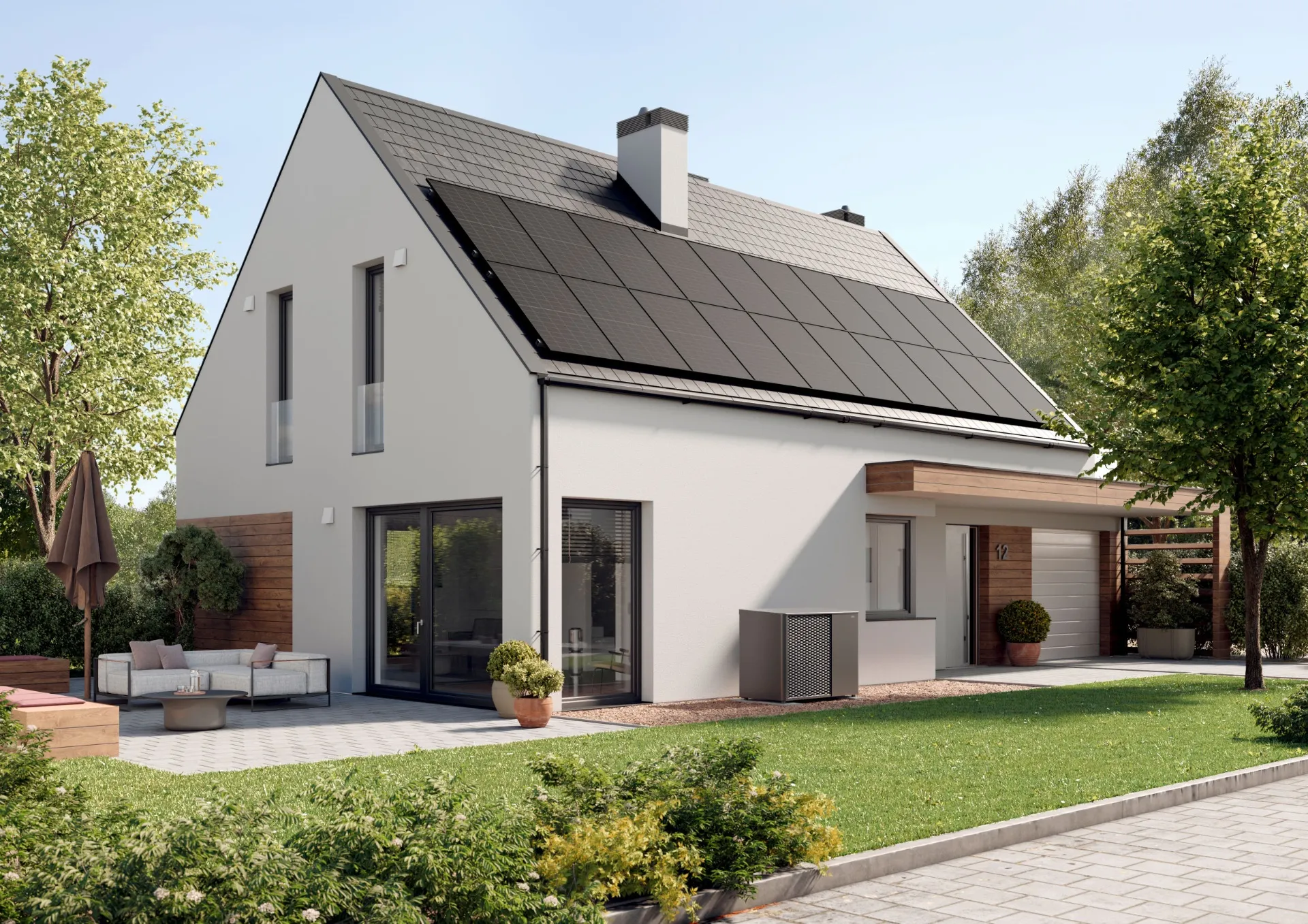 Wärmepumpe am Einfamilienhaus – in Raten finanzierbar